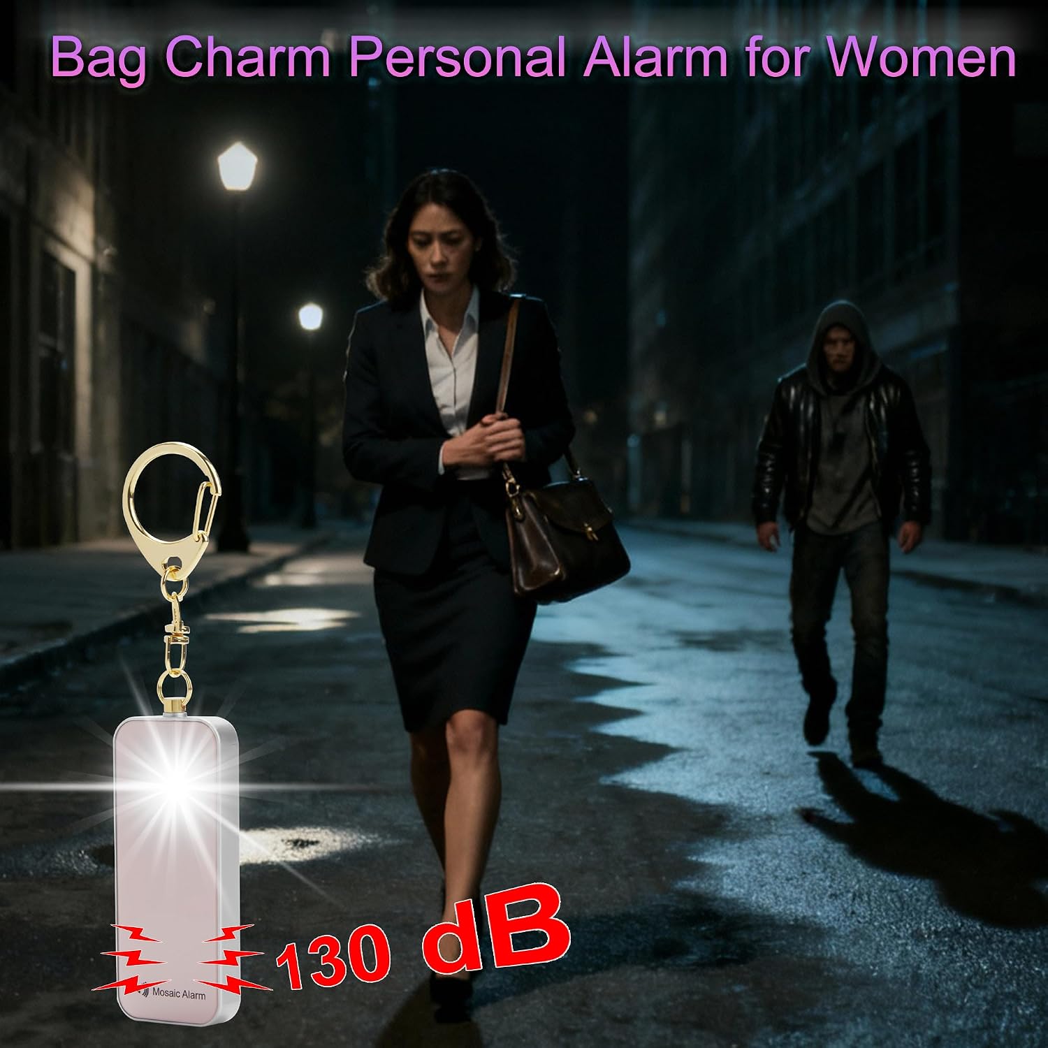 Ultrathin Personal Alarm Waterproof Replaceable Battery Strobe Light - Image 2